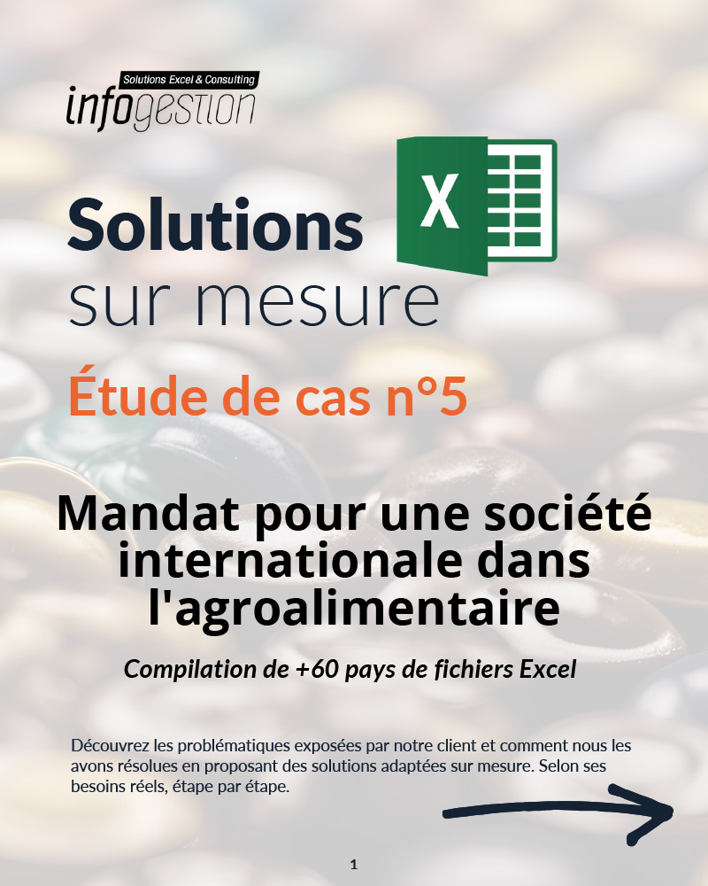 Expert Excel pour l'industrie