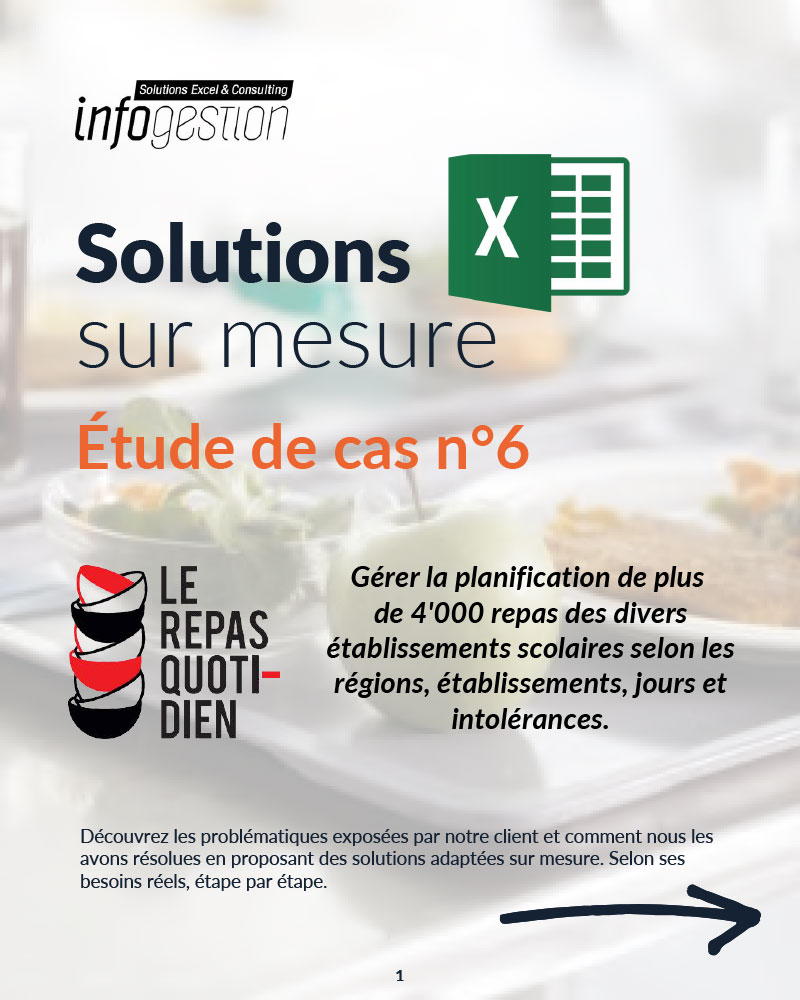 Etude de cas Excel pour la planification